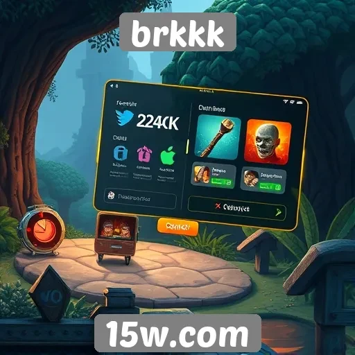 explorando a interface do usuário do brkkk